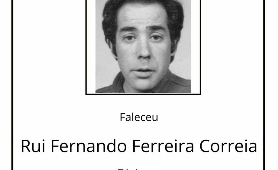Faleceu Rui Fernando Ferreira Correia, aos 71 anos, natural de Vila do Carvalho,