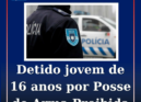 Foi detido, um jovem de 16 anos de idade, residente no concelho da Covilhã