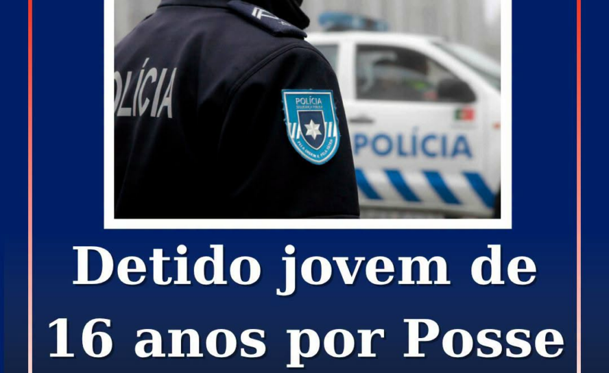 Foi detido, um jovem de 16 anos de idade, residente no concelho da Covilhã