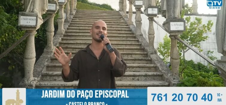 Francisco Ribeiro interpretou o seu tema "Quero Ficar" no apelo ao voto do Jardi