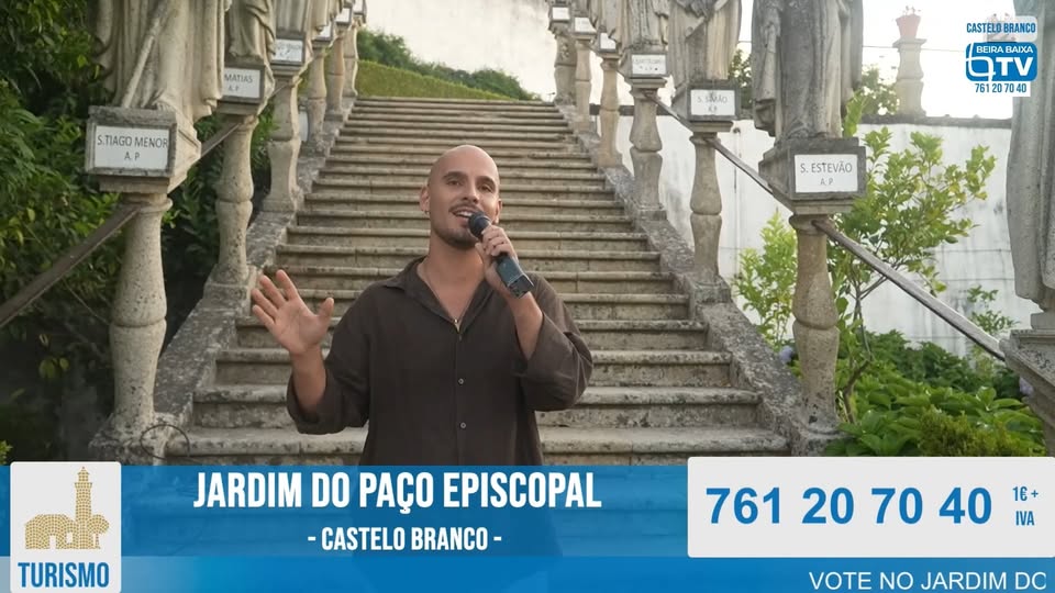 Francisco Ribeiro interpretou o seu tema "Quero Ficar" no apelo ao voto do Jardi