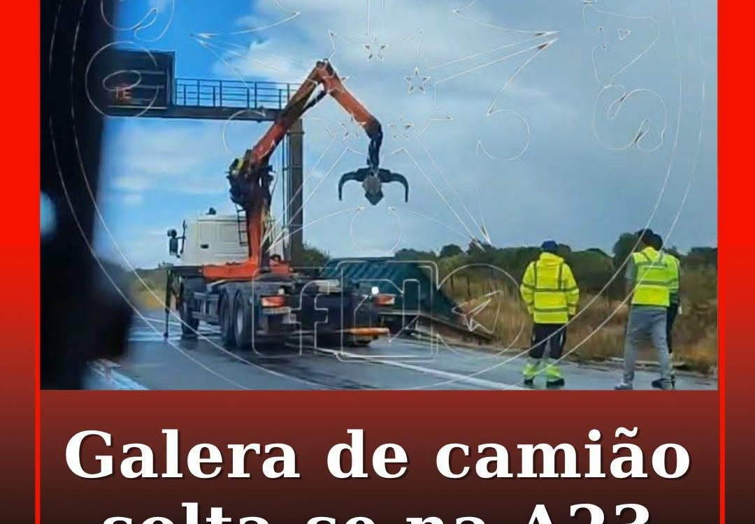Galera de camião solta-se na A23