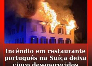 Incêndio em restaurante português na Suíça deixa cinco desaparecidos