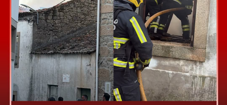 Incêndio numa habitação em Lousa