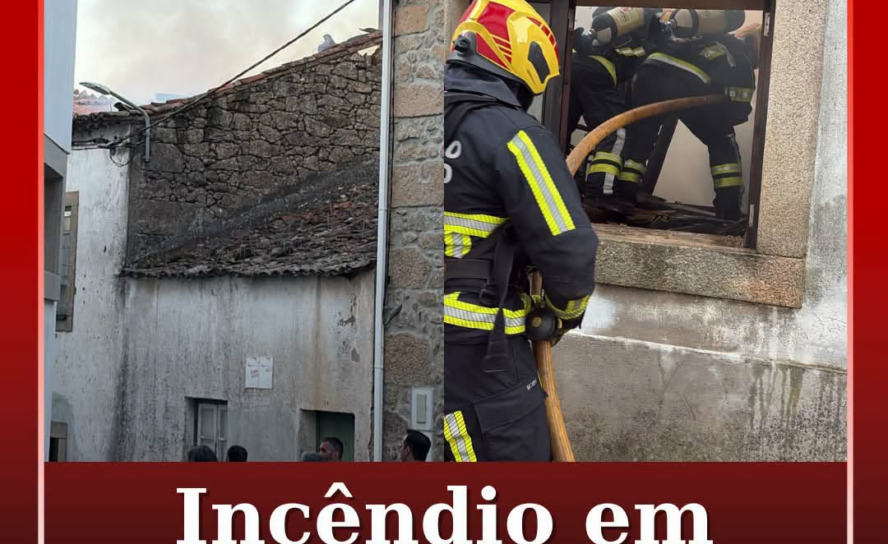 Incêndio numa habitação em Lousa