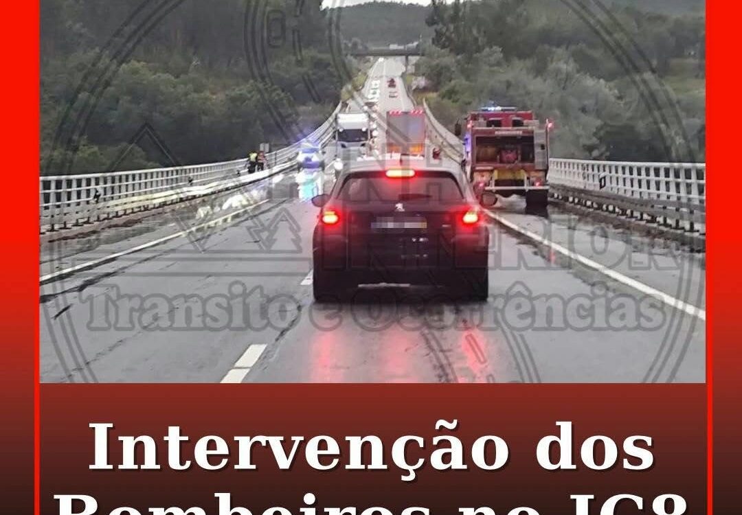 Intervenção dos Bombeiros no IC8