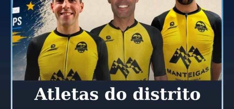 Joel Sousa, João Duarte e Pedro Pereira, atletas do distrito de Castelo Branco,
