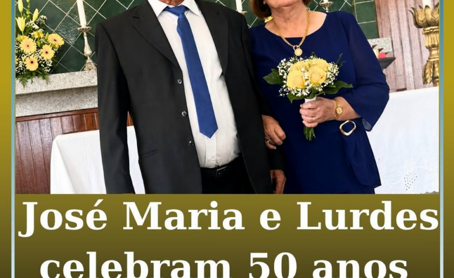 José Maria e Lurdes celebram 50 anos de casamento