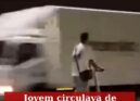 Jovem circulava de trotinete em contramão alcoolizado na Ponte 25 de abril