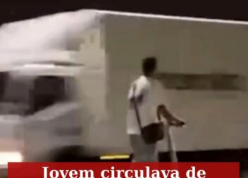 Jovem circulava de trotinete em contramão alcoolizado na Ponte 25 de abril