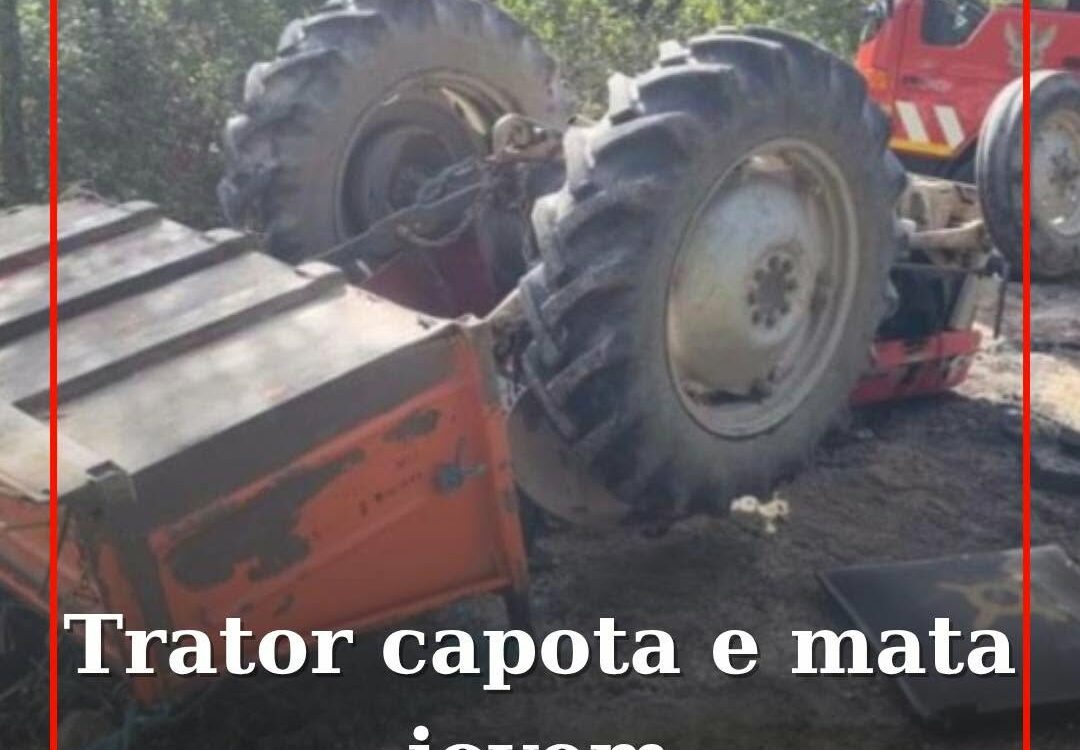 Jovem de 17 anos morre em capotamento de trator em Pinhel