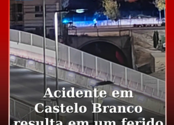 O alerta para a colisão de um veículo ligeiro e um motociclo na Rua Adelindo Sem