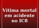 O alerta para o despiste de um veículo pesado no IC8, junto à saída para Pombal,