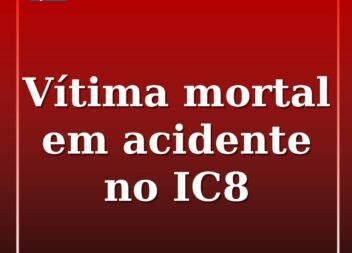 O alerta para o despiste de um veículo pesado no IC8, junto à saída para Pombal,