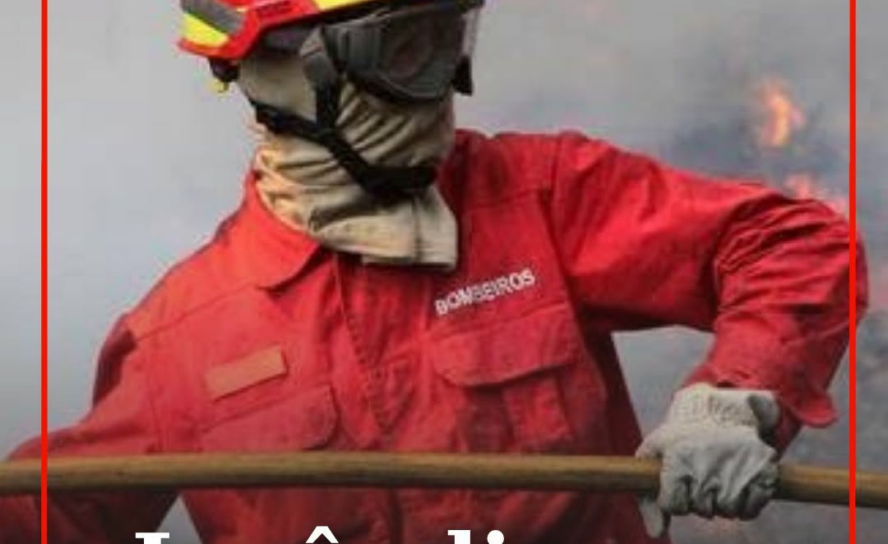 O alerta para o incêndio em zona de mato na freguesia de Alcains