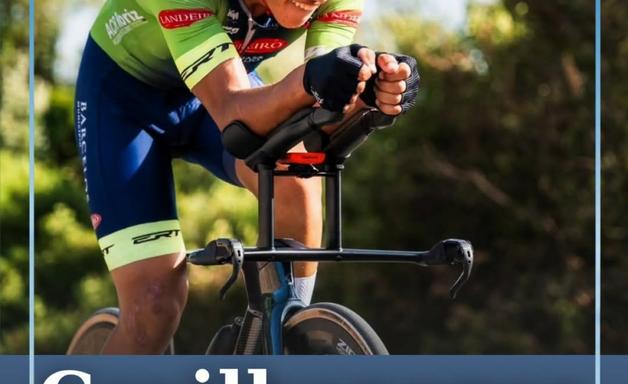 O jovem ciclista Francisco Macedo, natural da vila de Paul