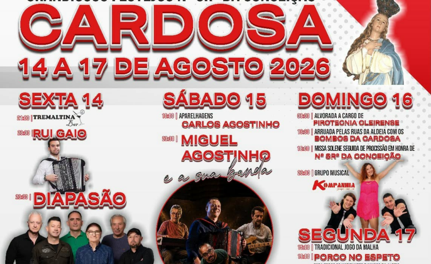 Os Grandiosos Festejos de Nossa Senhora da Conceição estão de regresso à Cardosa