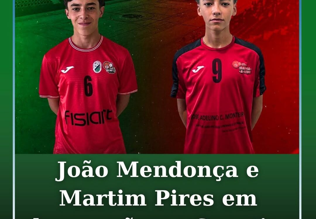 Os atletas João Mendonça e Martim Pires
