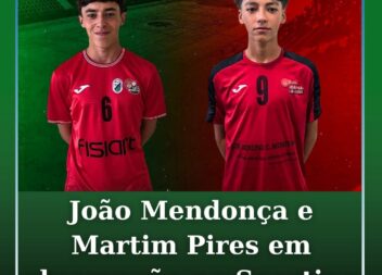 Os atletas João Mendonça e Martim Pires