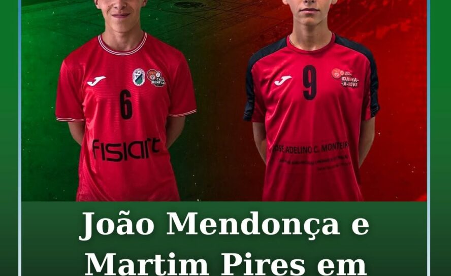 Os atletas João Mendonça e Martim Pires
