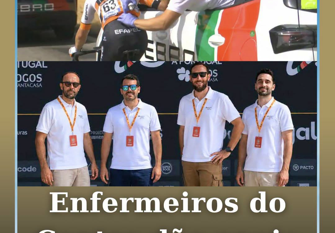 Os enfermeiros João Valente, Tiago Brito