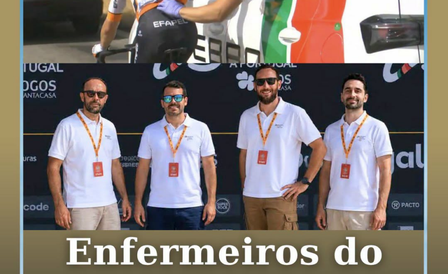 Os enfermeiros João Valente, Tiago Brito