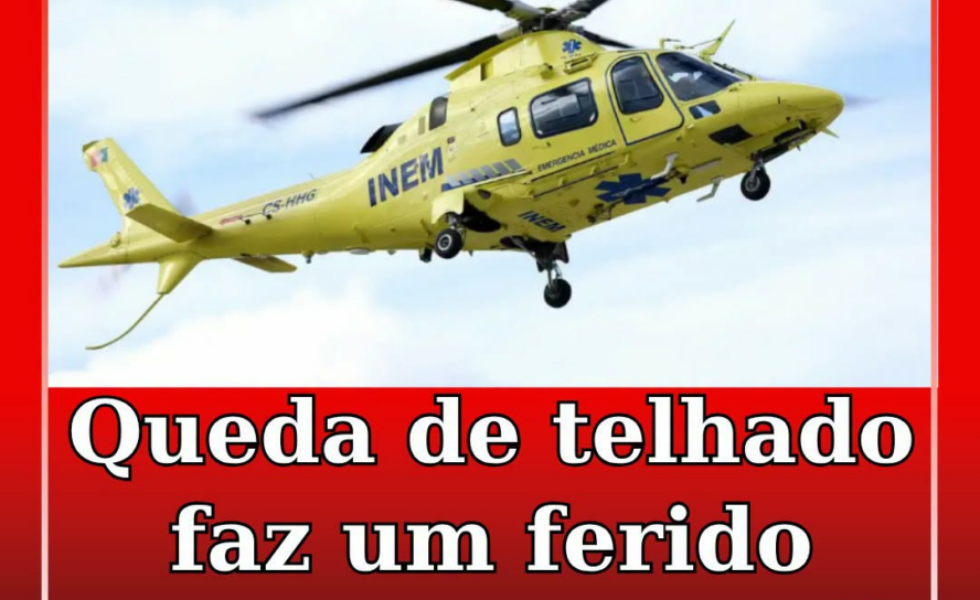 Queda de um telhado faz um ferido grave em Covilhã
