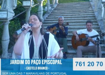 Raquel Maria interpretou “Saudades da Beira” no apelo ao voto do Jardim do Paço