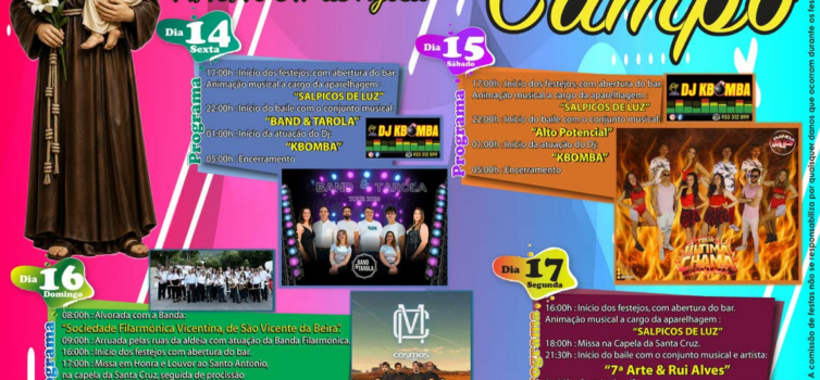 Sobral do Campo celebra Santo António com quatro dias de festa