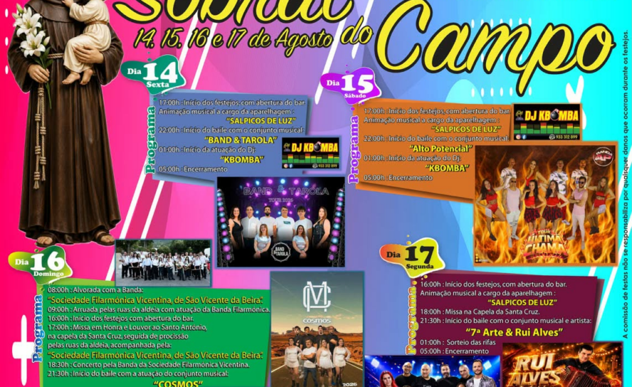 Sobral do Campo celebra Santo António com quatro dias de festa