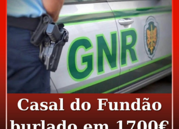 Um casal do Fundão foi vítima de uma burla telefónica na tarde de terça-feira