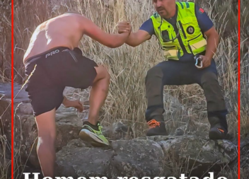 Um cidadão de nacionalidade espanhola foi resgatado esta quinta-feira