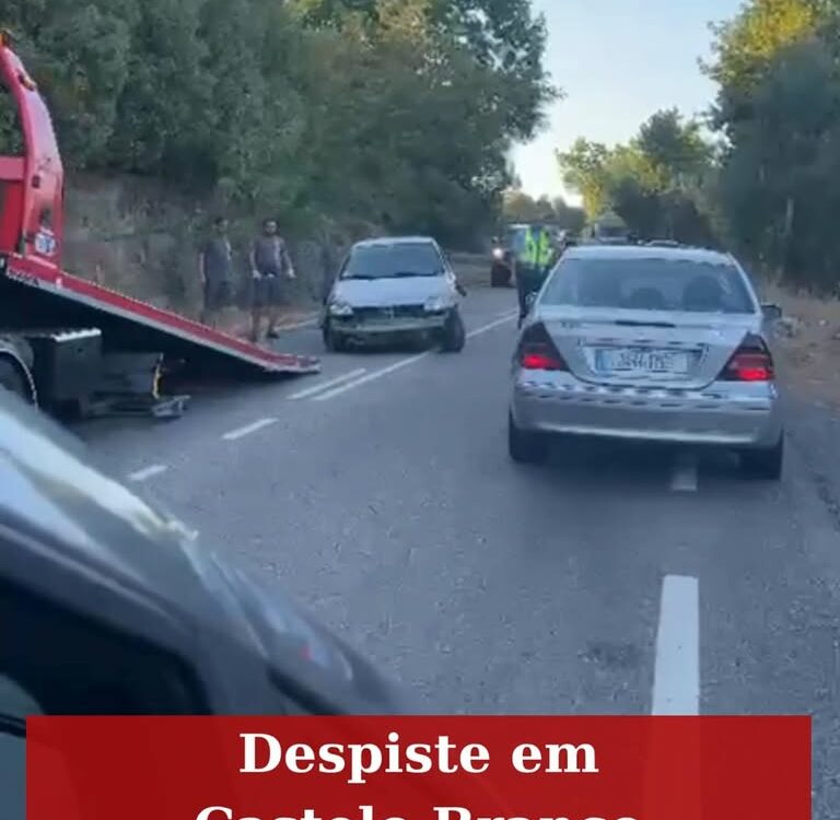 Um homem, de 55 anos, ficou com ferimentos leves esta quinta-feira