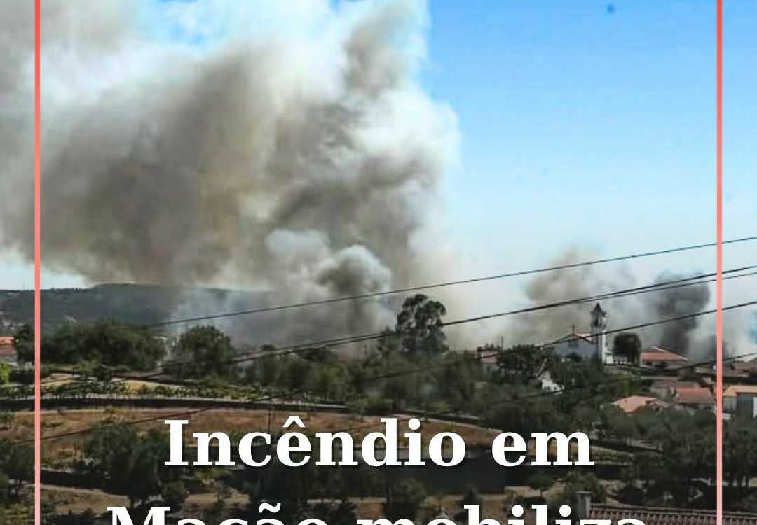 Um incêndio deflagrou esta quarta-feira, 5 de agosto