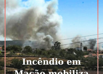 Um incêndio deflagrou esta quarta-feira, 5 de agosto