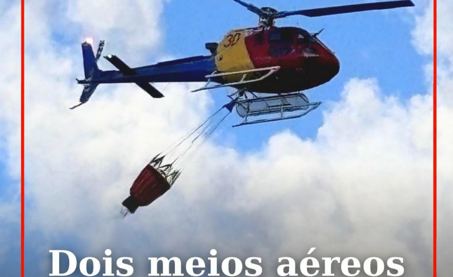 Um incêndio deflagrou na tarde desta quinta-feira, 6 de agosto