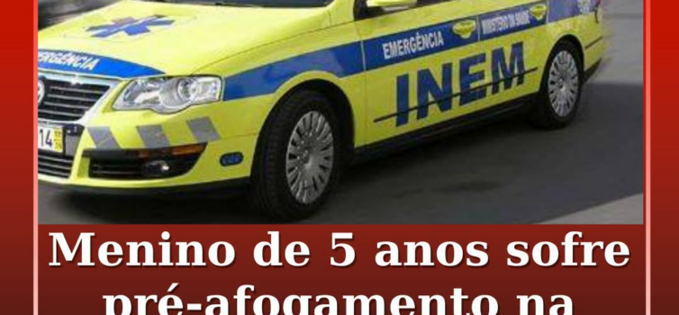 Um menino de cinco anos sofreu, esta quinta-feira