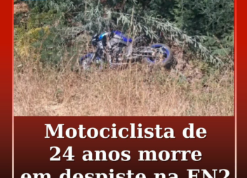 Um motociclista de 24 anos morreu este sábado na sequência de um despiste na Est
