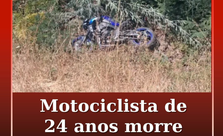 Um motociclista de 24 anos morreu este sábado na sequência de um despiste na Est