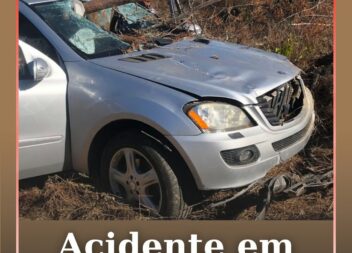 Um veículo ligeiro de passageiros despistou-se na tarde deste domingo