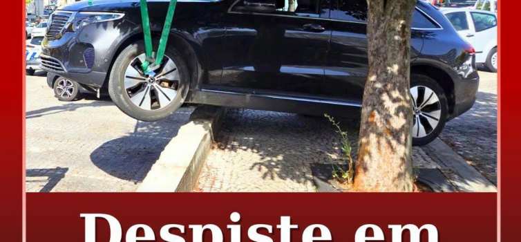 Um veículo ligeiro despistou-se na manhã desta sexta-feira, 7 de agosto