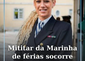 Uma militar da Marinha Portuguesa socorreu, esta semana
