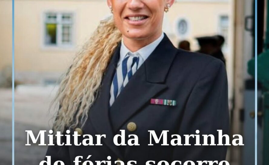 Uma militar da Marinha Portuguesa socorreu, esta semana