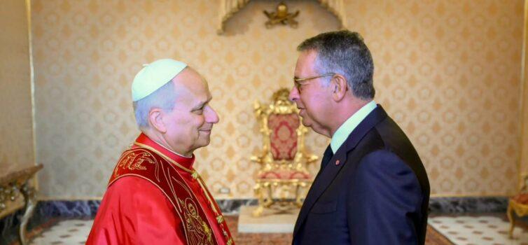 António José Seguro recebido pelo Papa Leão XIV no Vaticano