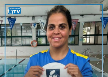 A atleta Rafaela Louro, nadadora da APPACDM de Castelo Branco
