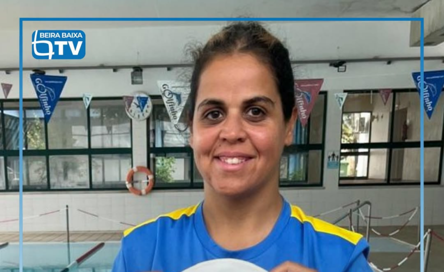 A atleta Rafaela Louro, nadadora da APPACDM de Castelo Branco