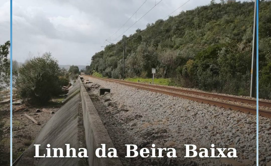 A circulação na Linha da Beira Baixa será retomada a 20 de setembro