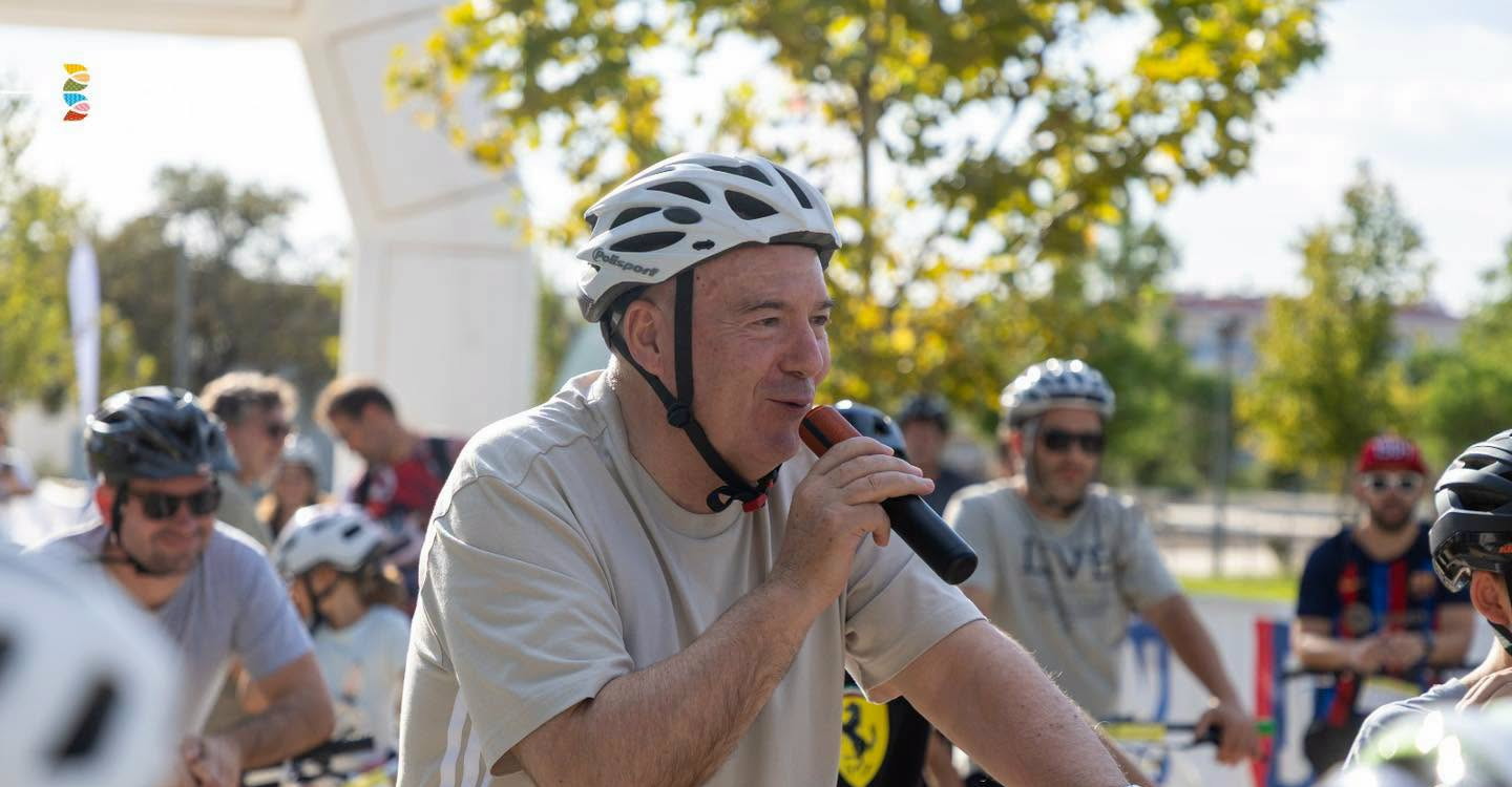 Castelo Branco pedalou em família