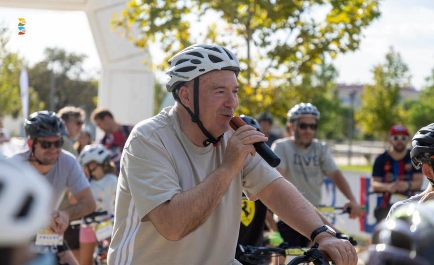 Castelo Branco pedalou em família