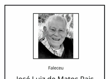 Falece José Luiz de Matos Pais, aos 92 anos, natural do Teixoso.
